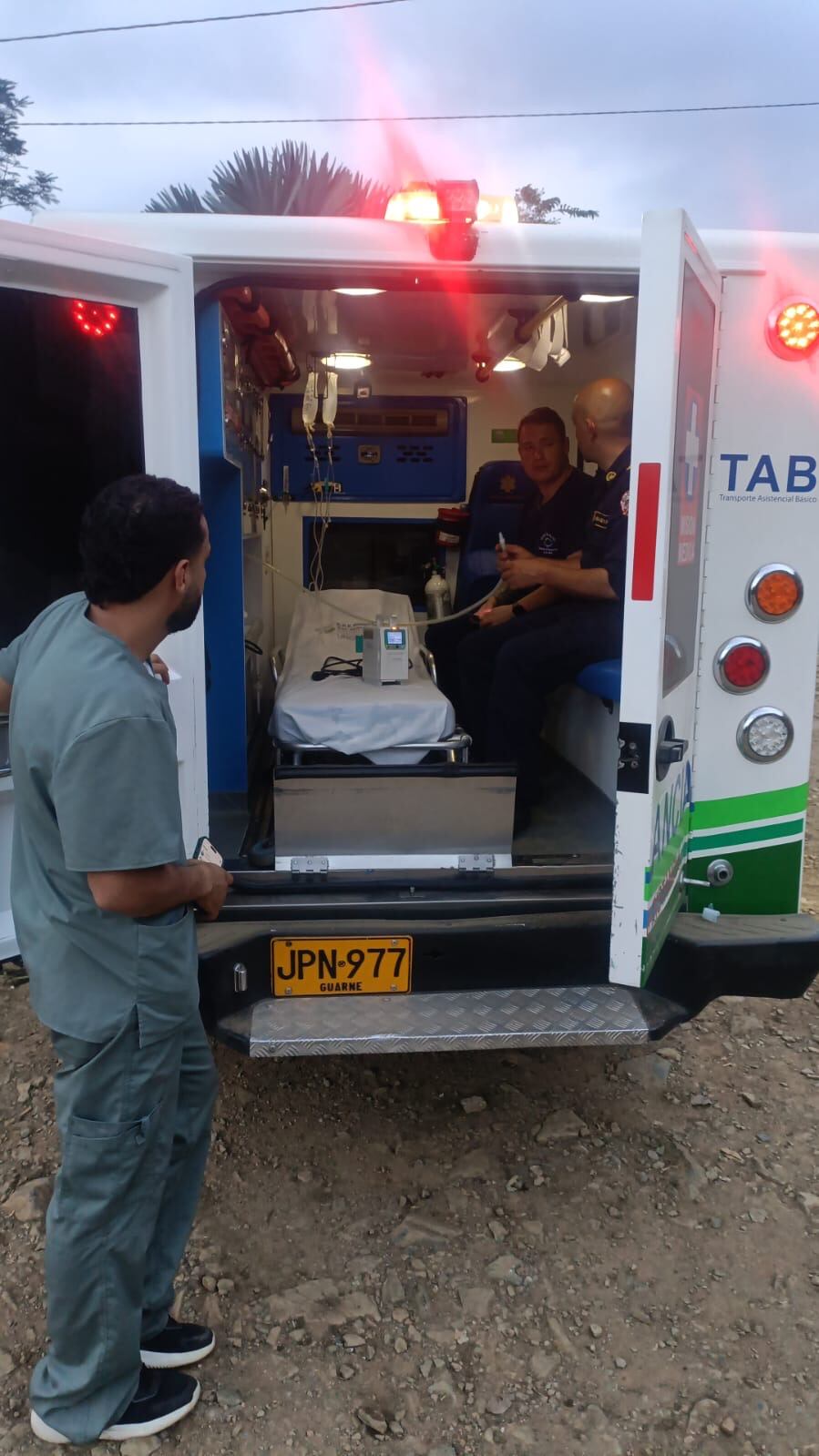 Víctima de una mordedura de serpiente en el oriente de Antioquia. Foto: cortesía.