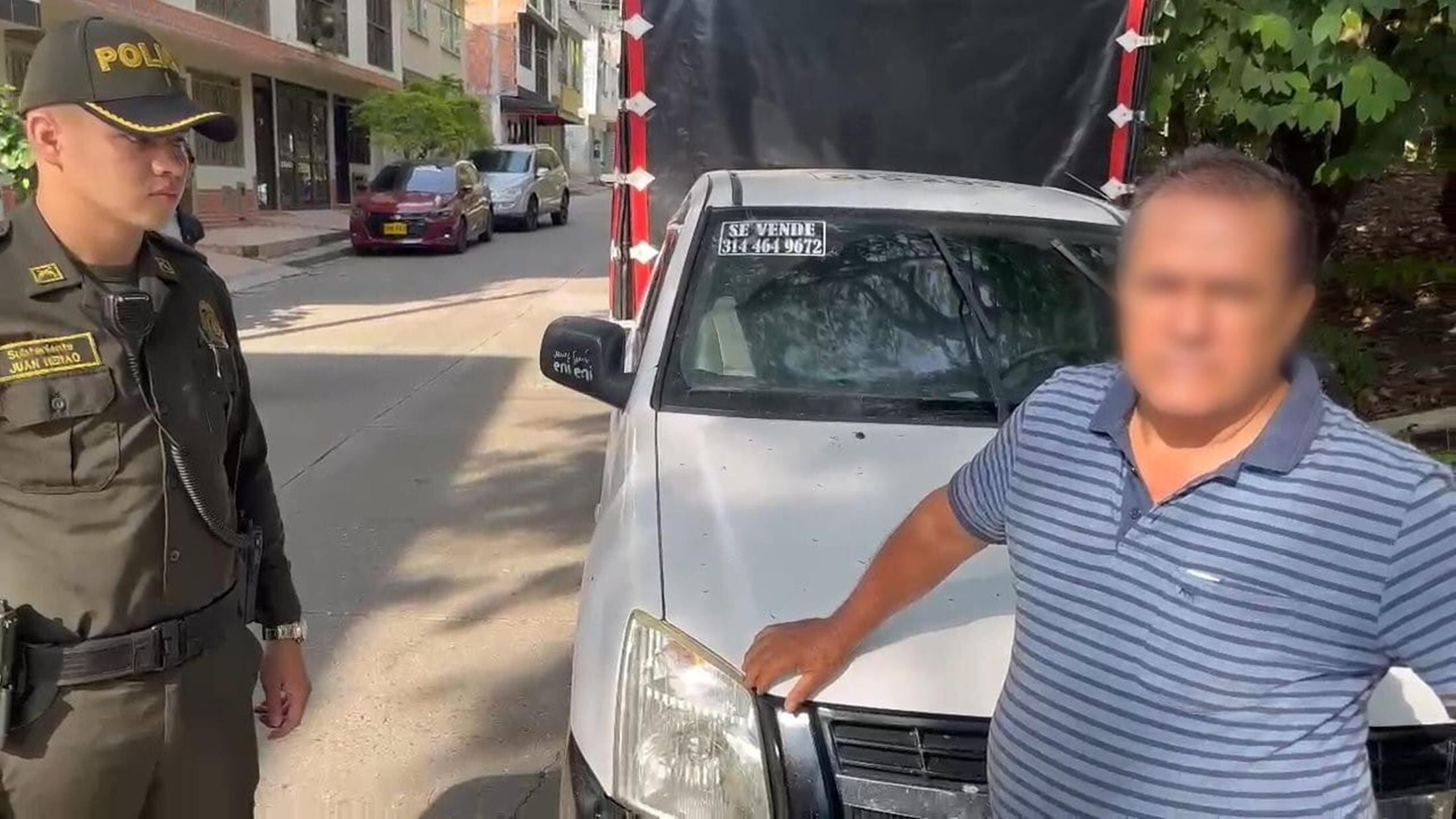 Camioneta recuperada en Ibagué