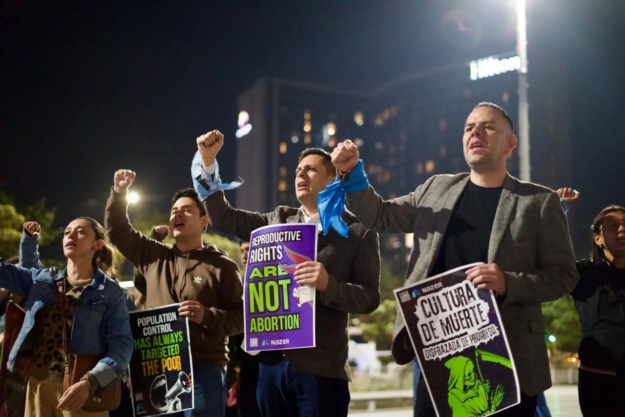 Protestas de movimientos en contra del aborto.
