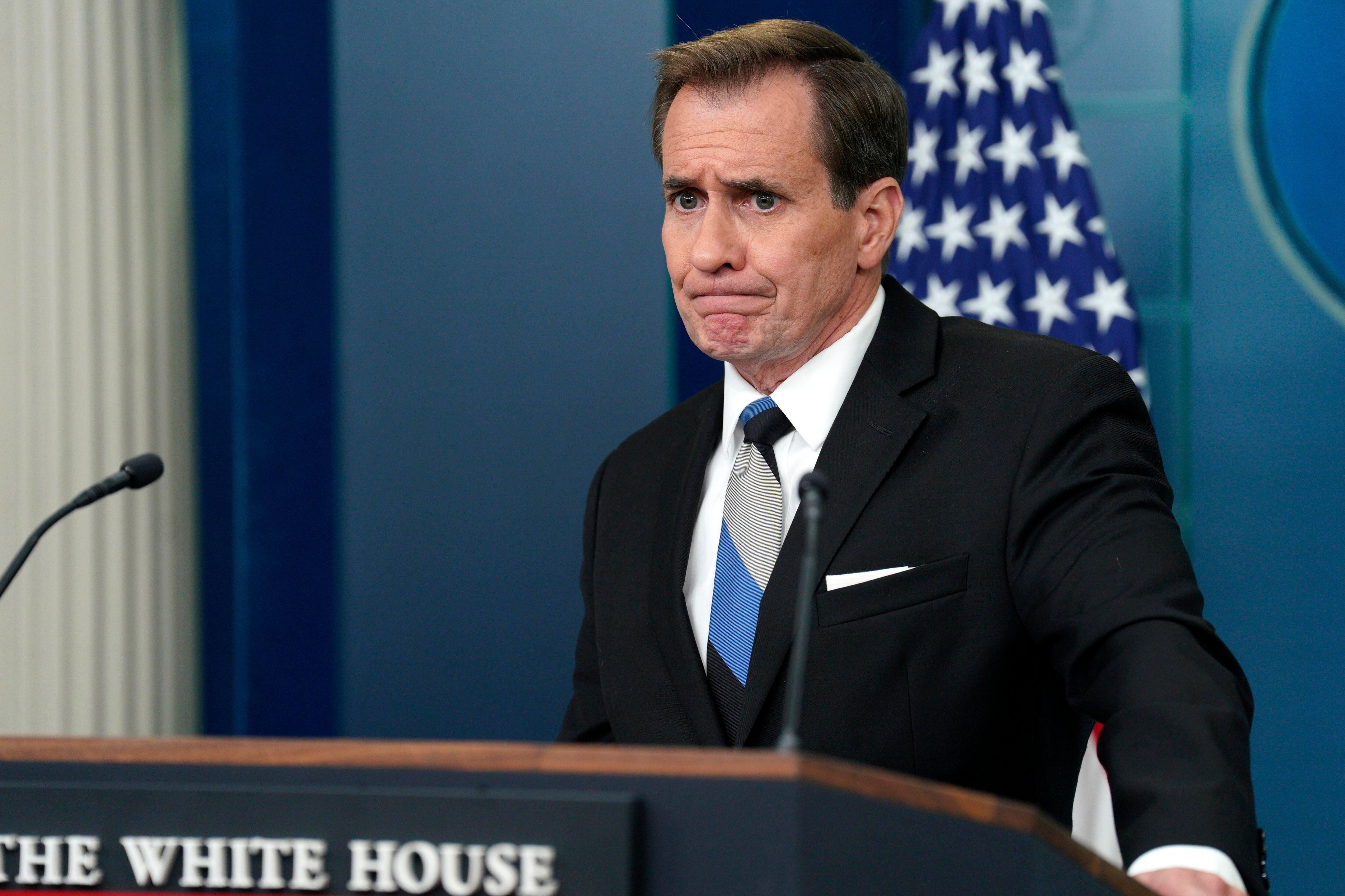 White House national security communications adviser John Kirby - EFE/EPA/Yuri Gripas / POOL