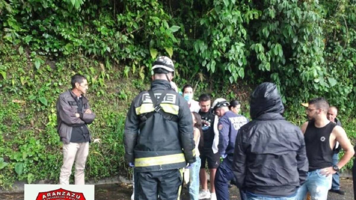 4 personas resultaron lesionadas en un accidente en el norte de Caldas