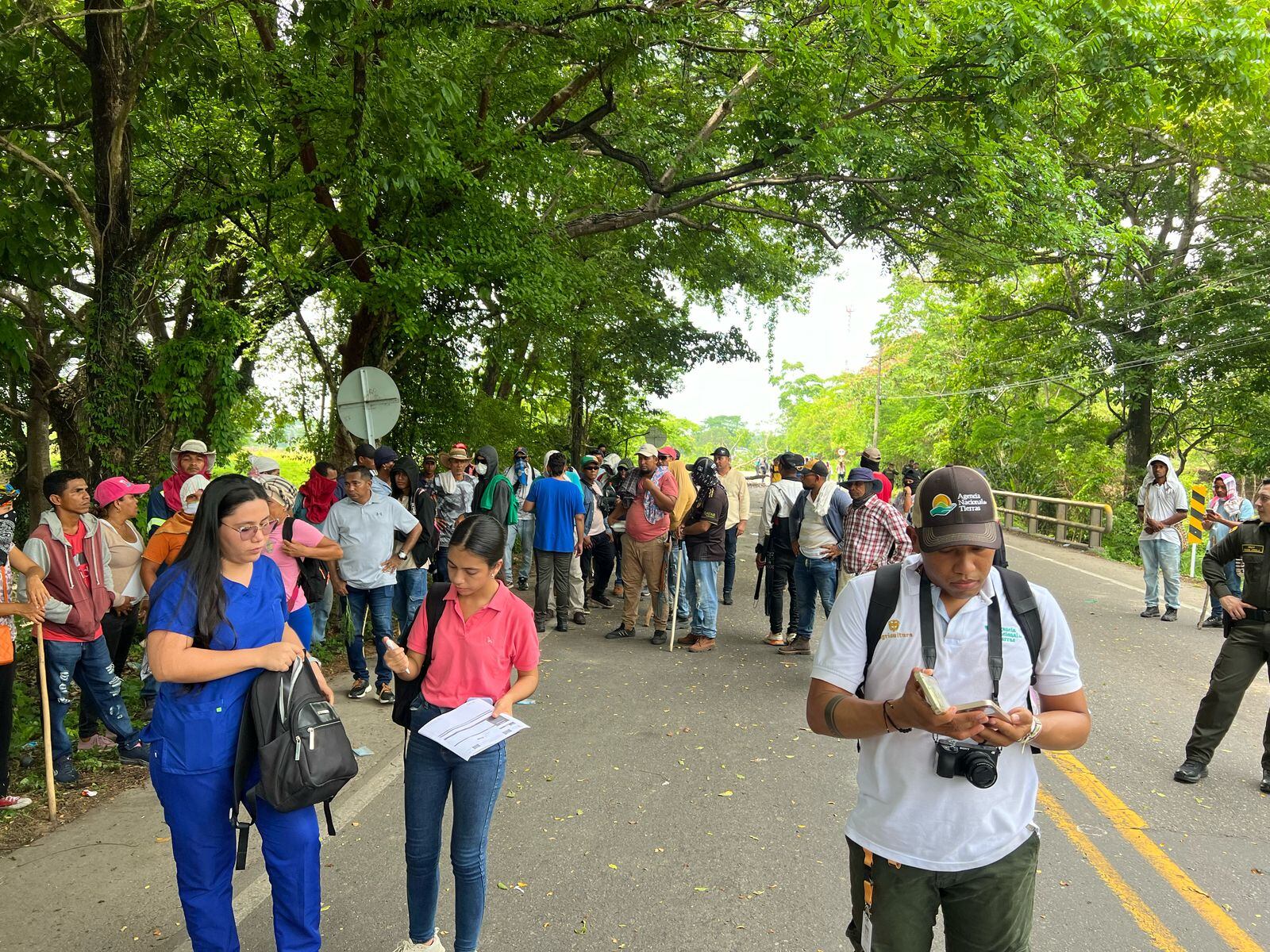 Foto: levantamiento del bloqueo. Cortesía: Gobernación del Cesar