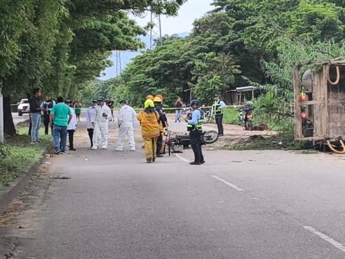 Dos operarios de aseo mueren en accidente de tránsito en Villa del Rosario
