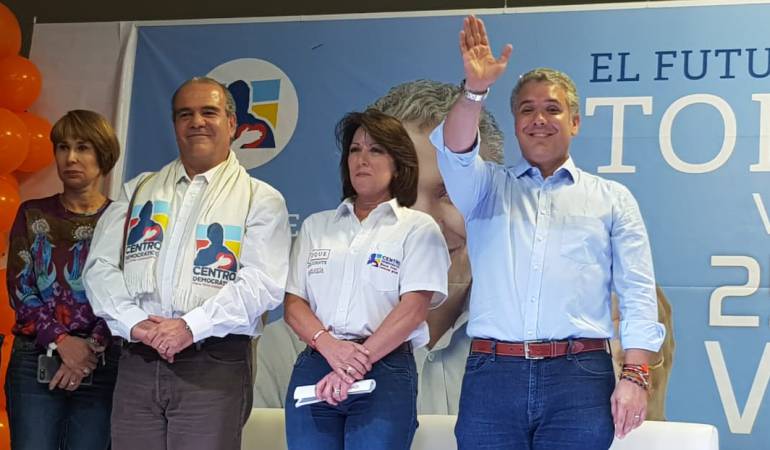Iván Duque, candidato presidencial en Manizales