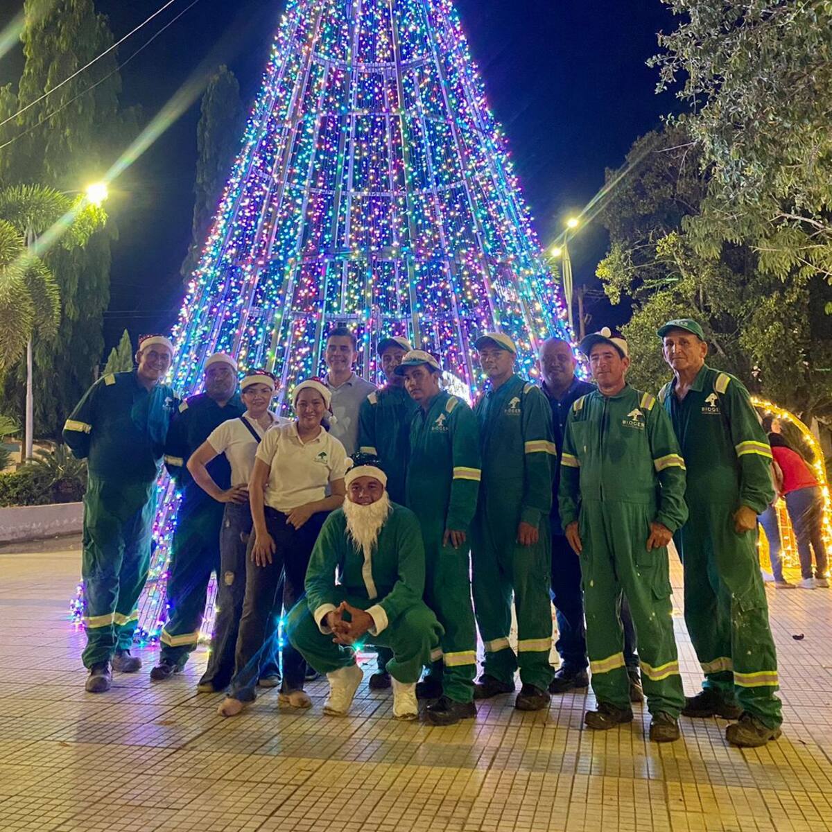 Bioger enciende la navidad en San Juan Nepomuceno, Bolívar