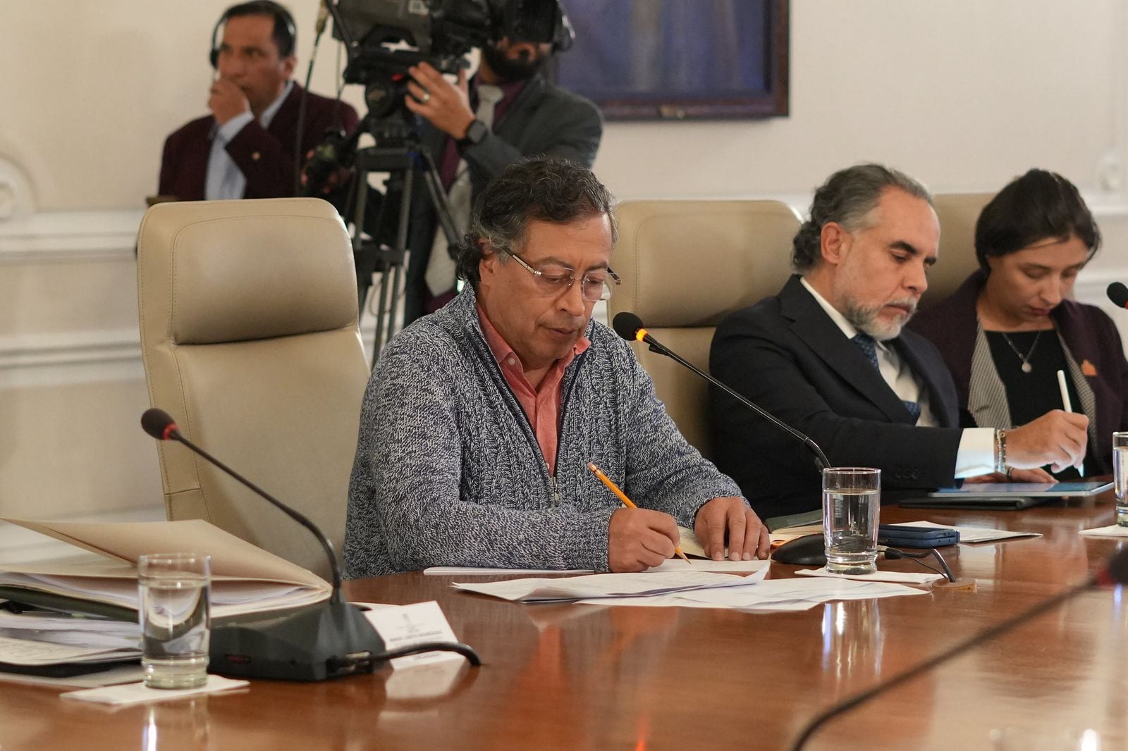 Gustavo Petro en el consejo de ministros de este 3 de marzo de 2025. Foto: suministrada.