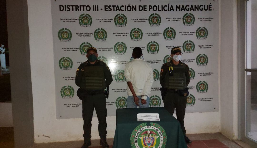 El detenido fue encontrado en una de las calles del barrio Belisario, casco urbano de esa población