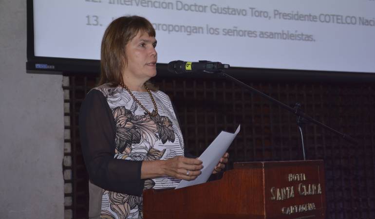 Martha Lucia Noguera, Presidenta Junta Directiva Cotelco Cartagena.