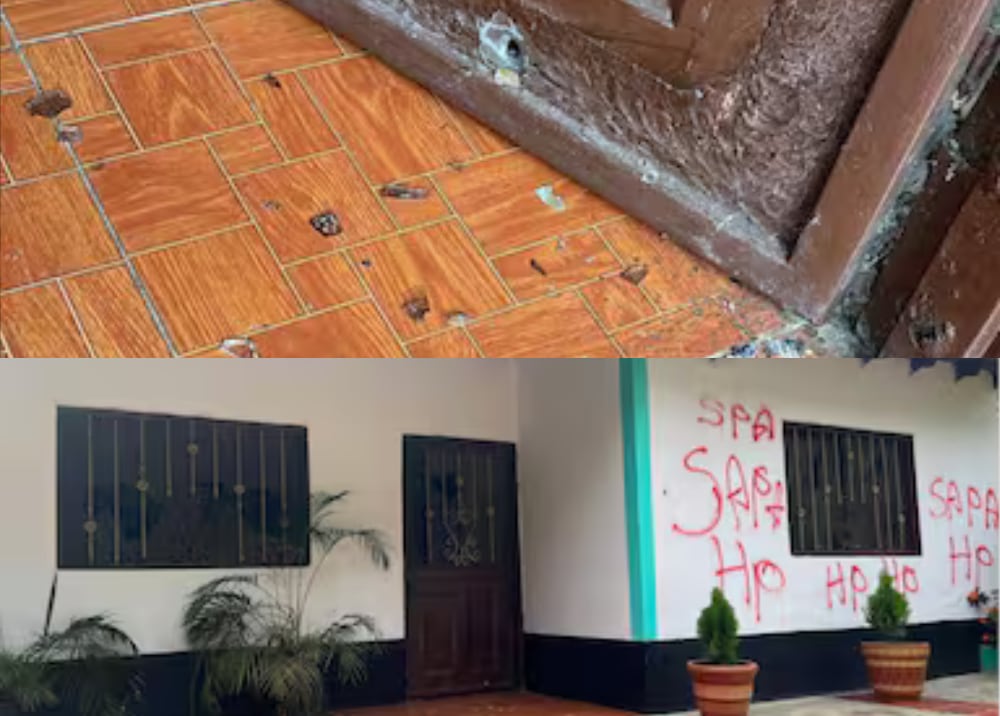 Disparan contra vivienda de lideresa social en zona rural de Convención, Norte de Santander. Foto: Cortesía.