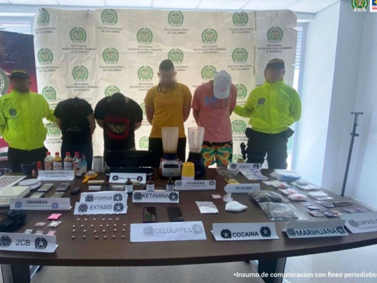 Judicializadas cuatro personas que expendían drogas sintéticas en Cartagena