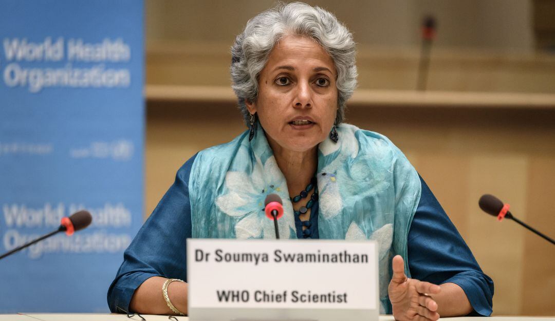 Soumya Swaminathan, jefa científica de la Organización Mundial de la Salud.