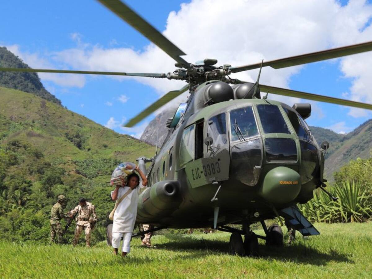Entregan ayudas humanitarias a resguardo kogui de la Sierra Nevada