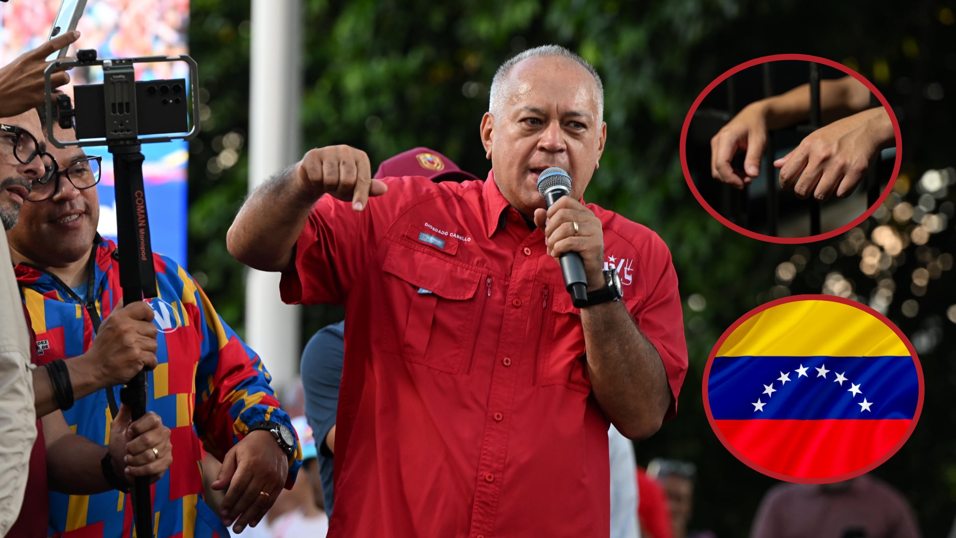Diosdado Cabello. Foto: Alfredo Lasry.Venezuela. Presos. Fotos: Getty Images.