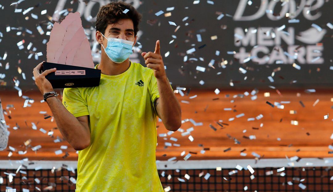 Cristian Garín sumó su quinto título como tenista profesional.