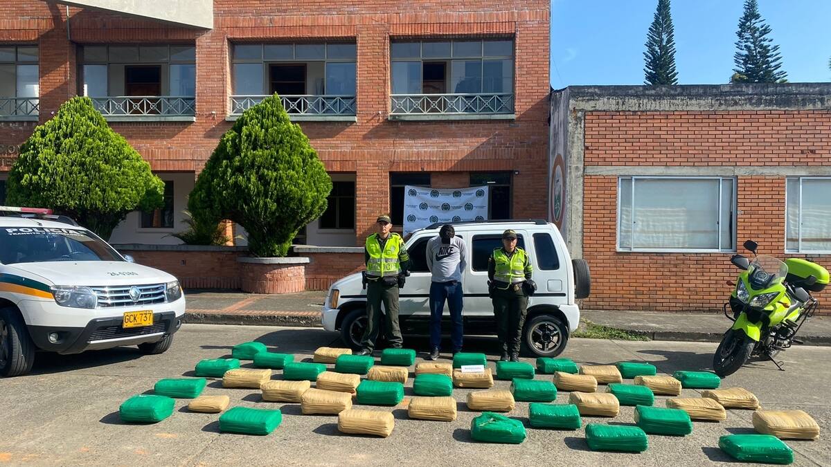 En Risaralda incautan 280 kilos de marihuana que tenían como destino Medellín