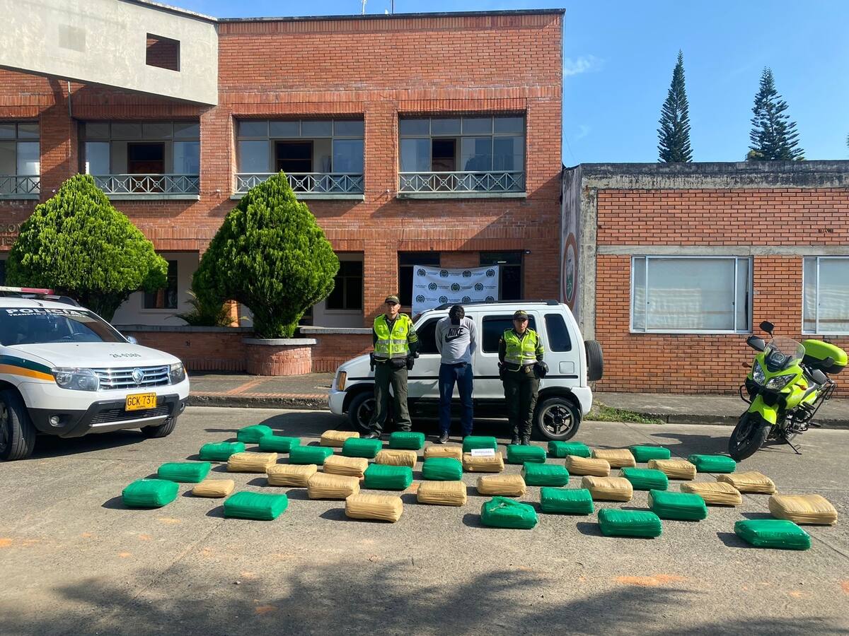 En Risaralda incautan 280 kilos de marihuana que tenían como destino Medellín