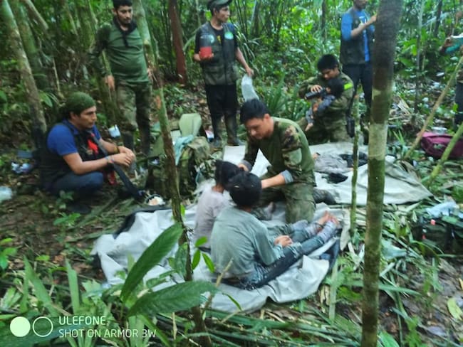Los cuatro niños perdidos en la selva del Guaviare fueron encontrados a salvo.