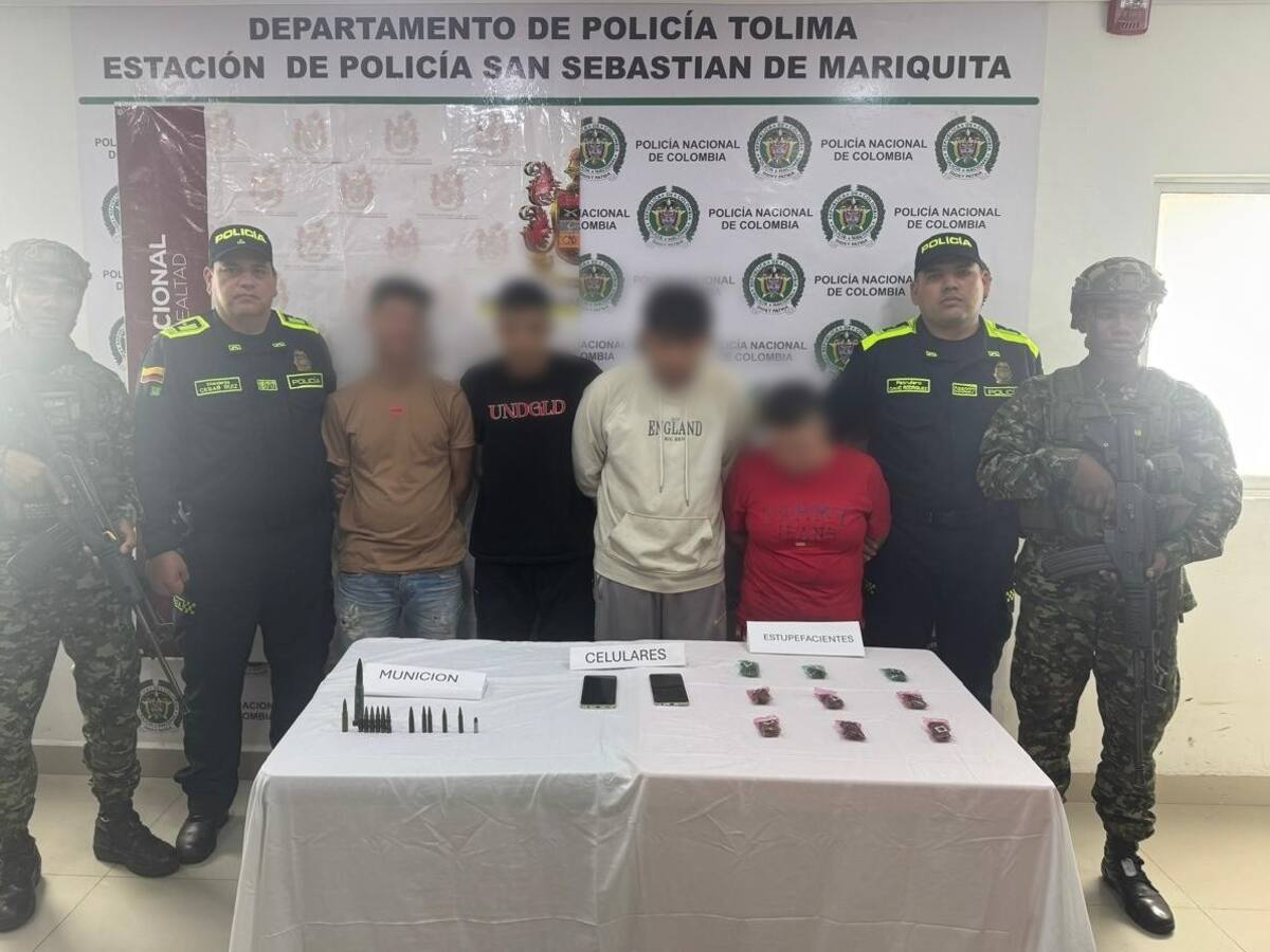 Golpe a banda de microtráfico que operaba entre los departamentos de Tolima y Caldas