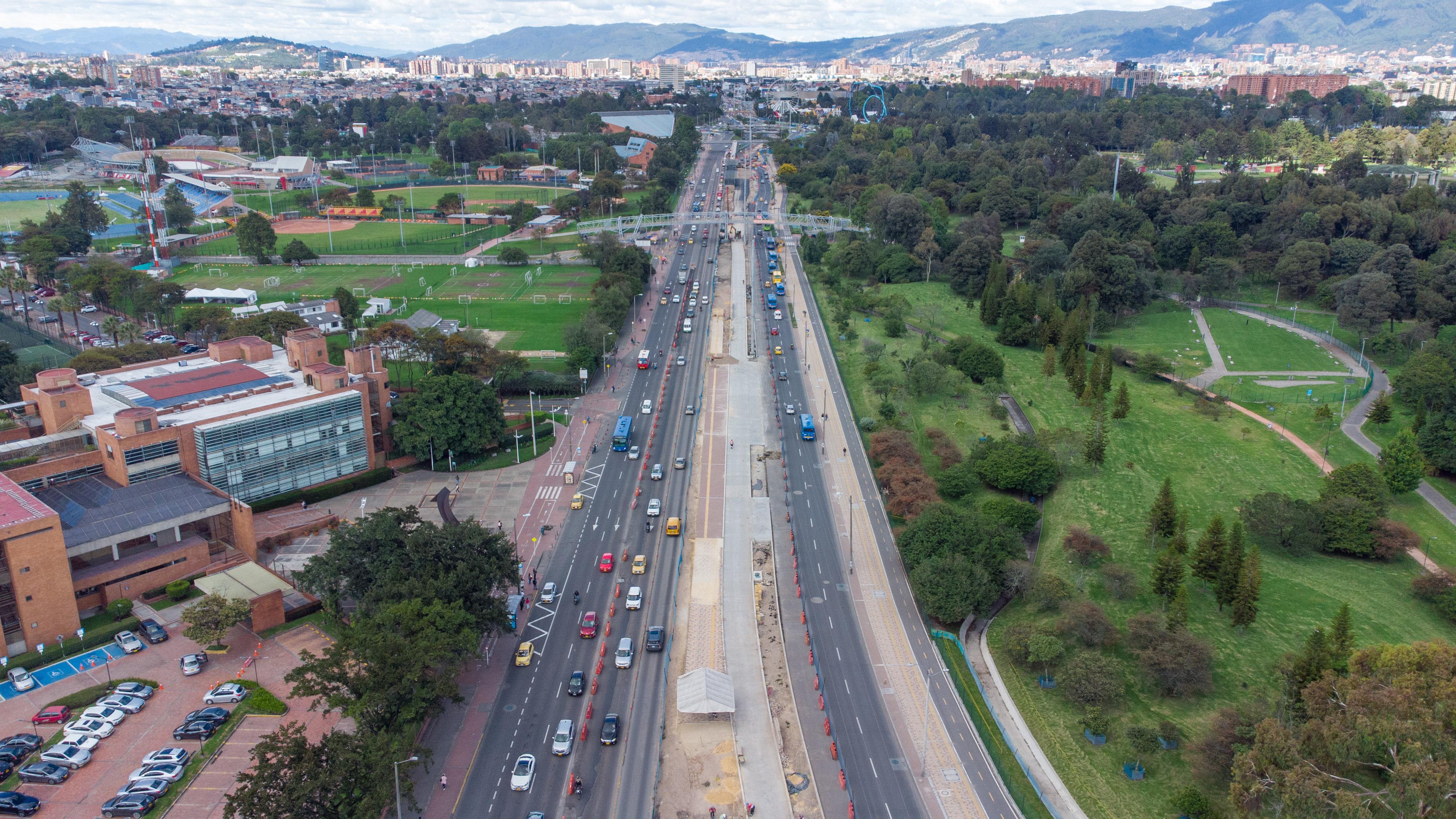 Reactivan frentes de obra del grupo 6 de la avenida 68. Foto: Cortesía IDU.