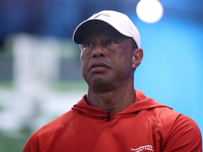 Tiger Woods se declara culpable de conducción temeraria por accidente de carro en Estados Unidos (Photo by James Gilbert/TGL/TGL Golf via Getty Images)