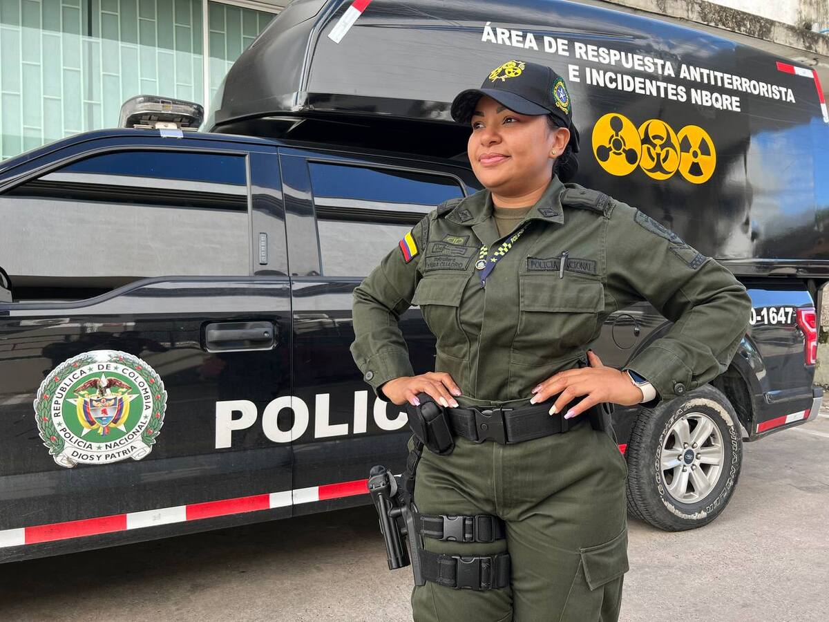 Patrullera nuclear: conozca la mujer a cargo de incidentes biológicos en Cartagena