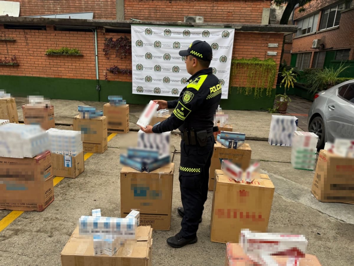 Decomisan más de $160 millones en cigarrillos de contrabando en el Valle de Aburrá