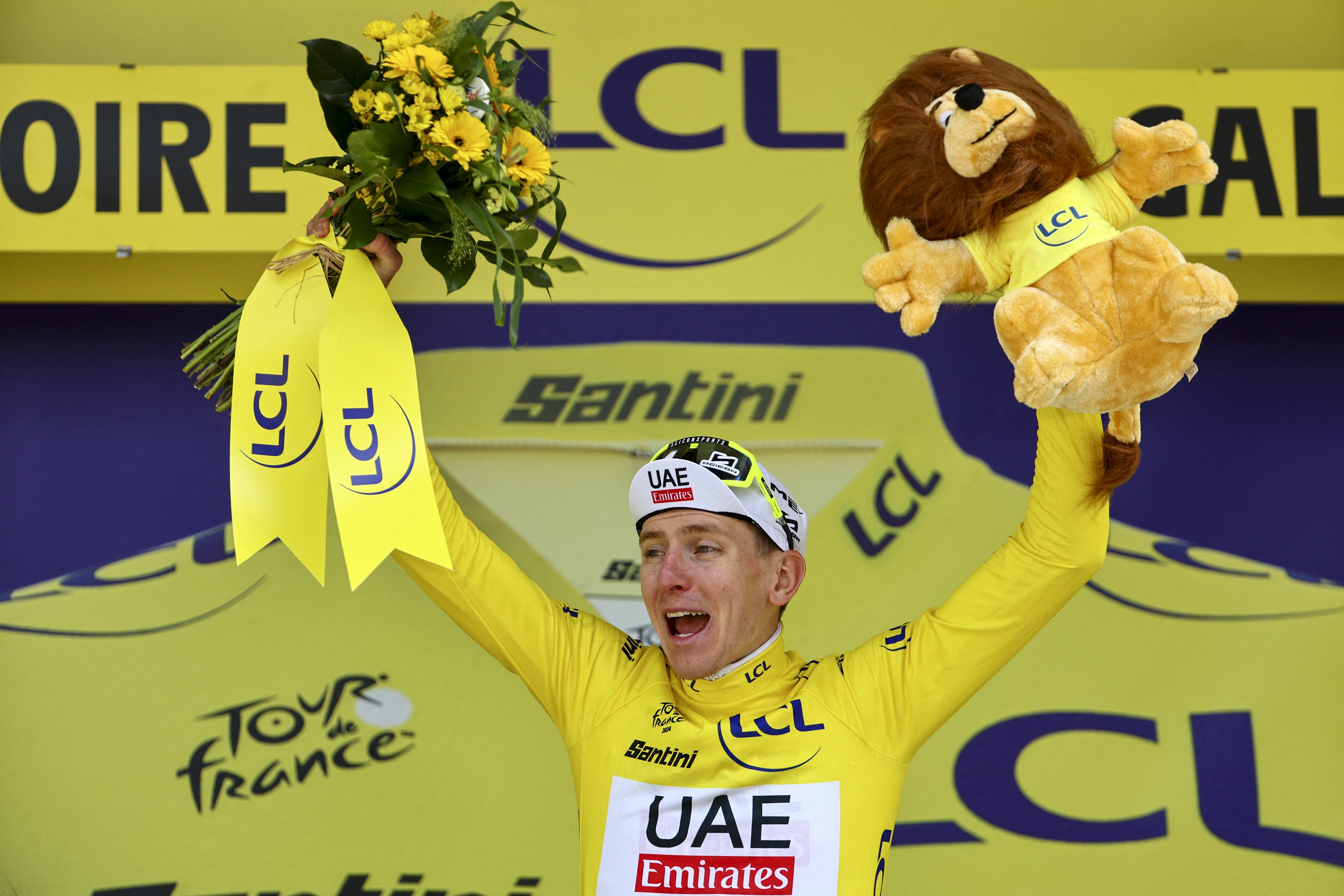 Tadej Pogacar. (Photo by DAVID PINTENS / BELGA MAG / Belga via AFP) (Photo by DAVID PINTENS/BELGA MAG/AFP via Getty Images)