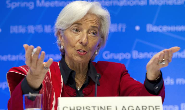 La Directora Gerente del Fondo Monetario Internacional (FMI) Christine Lagarde 