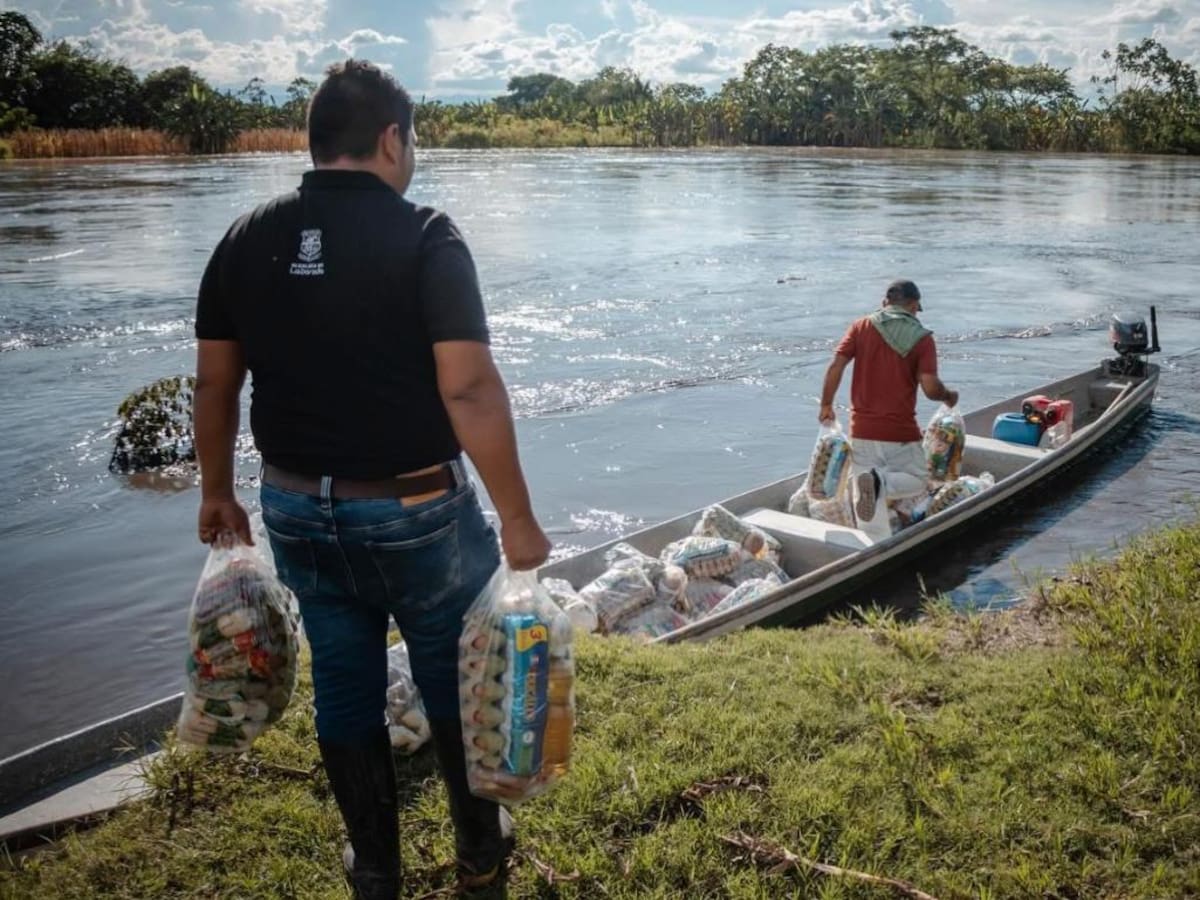 Las inundaciones del Magdalena y otros ríos dejan 260 familias damnificadas en La Dorada, Caldas