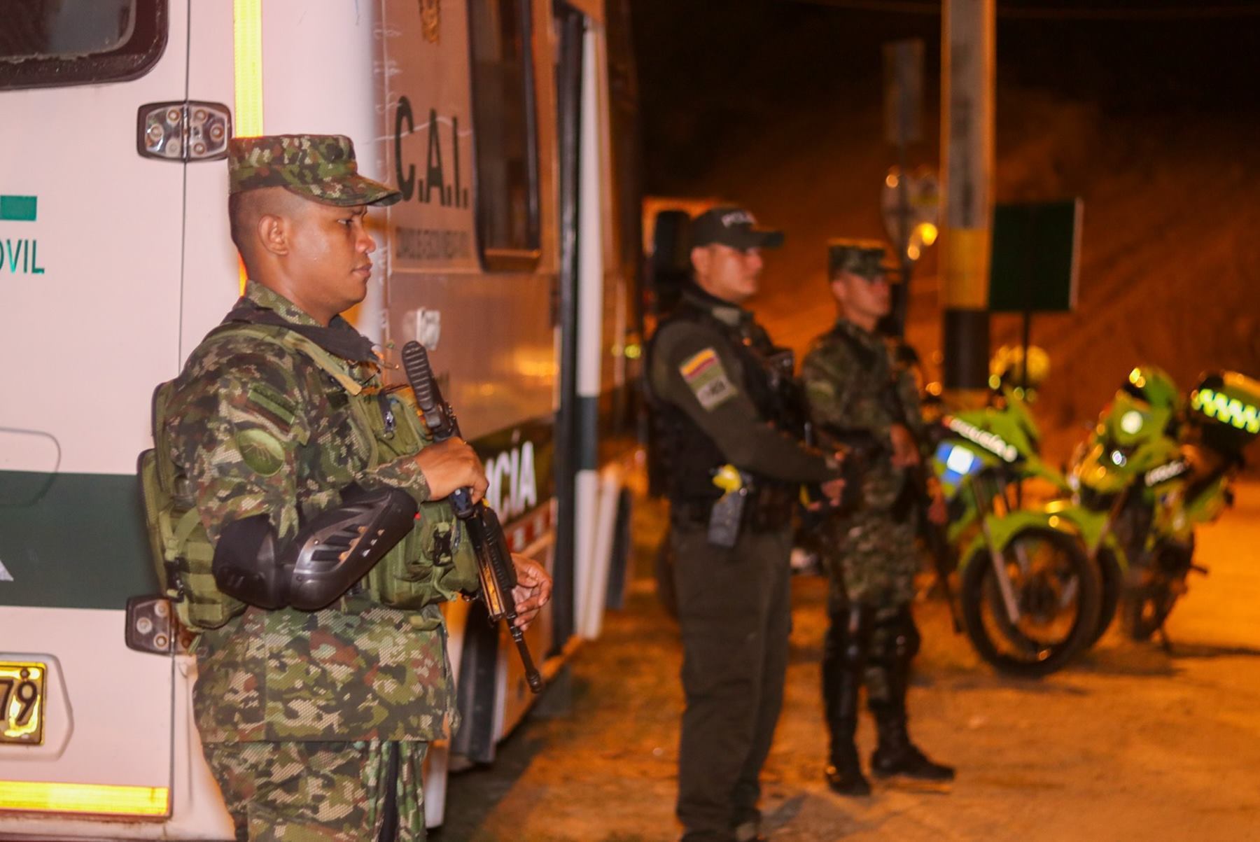Operativos de la Policía en el municipio de Melgar, Tolima