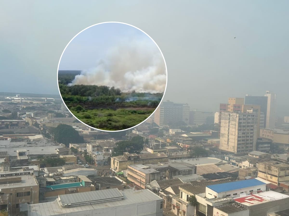 Humo en sectores de Barranquilla: nuevamente se reportan quemas en Isla Salamanca