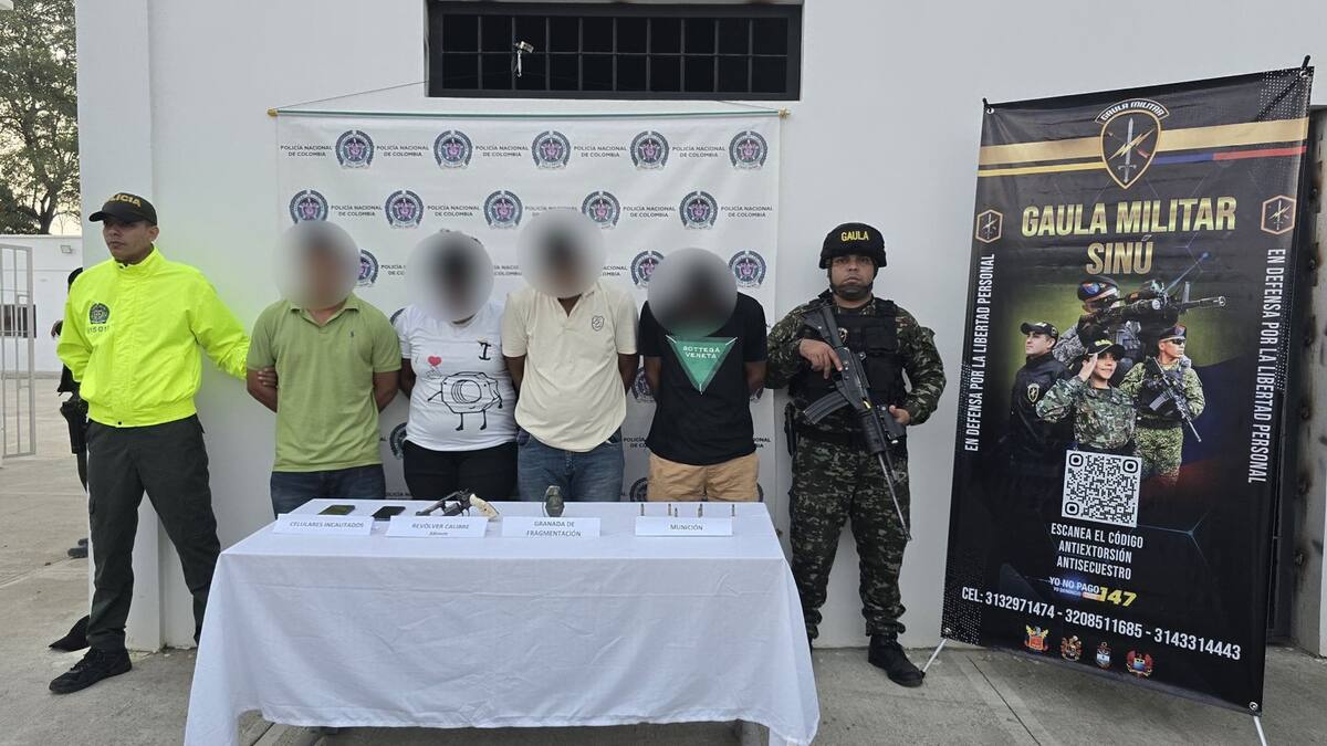 Capturan a presuntos integrantes del Clan del Golfo en Ciénaga de Oro, Córdoba