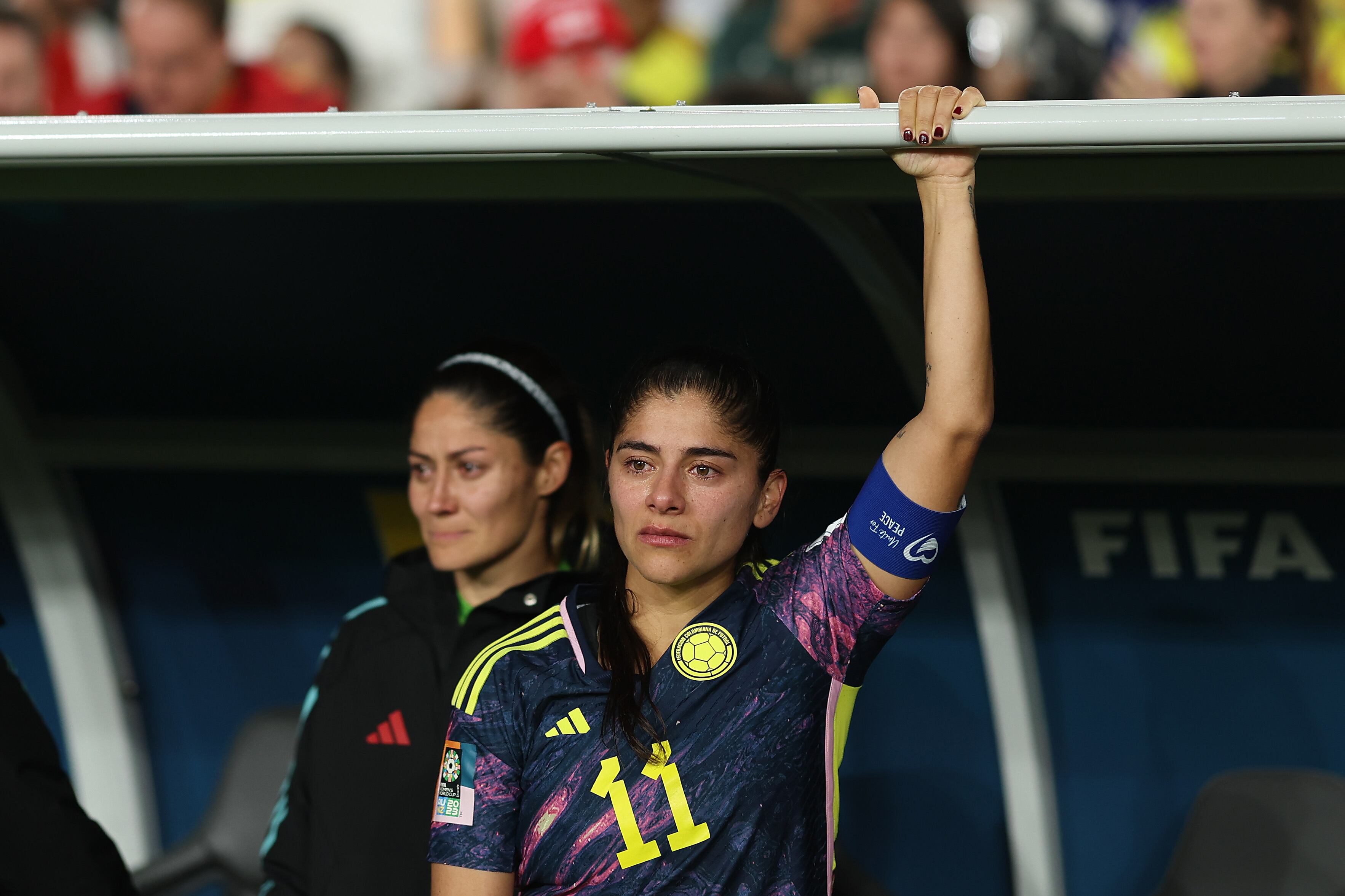 Catalina Usme luego de la derrota ante Inglaterra (Photo by Maddie Meyer - FIFA/FIFA via Getty Images)