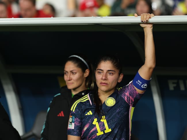 Catalina Usme luego de la derrota ante Inglaterra (Photo by Maddie Meyer - FIFA/FIFA via Getty Images)