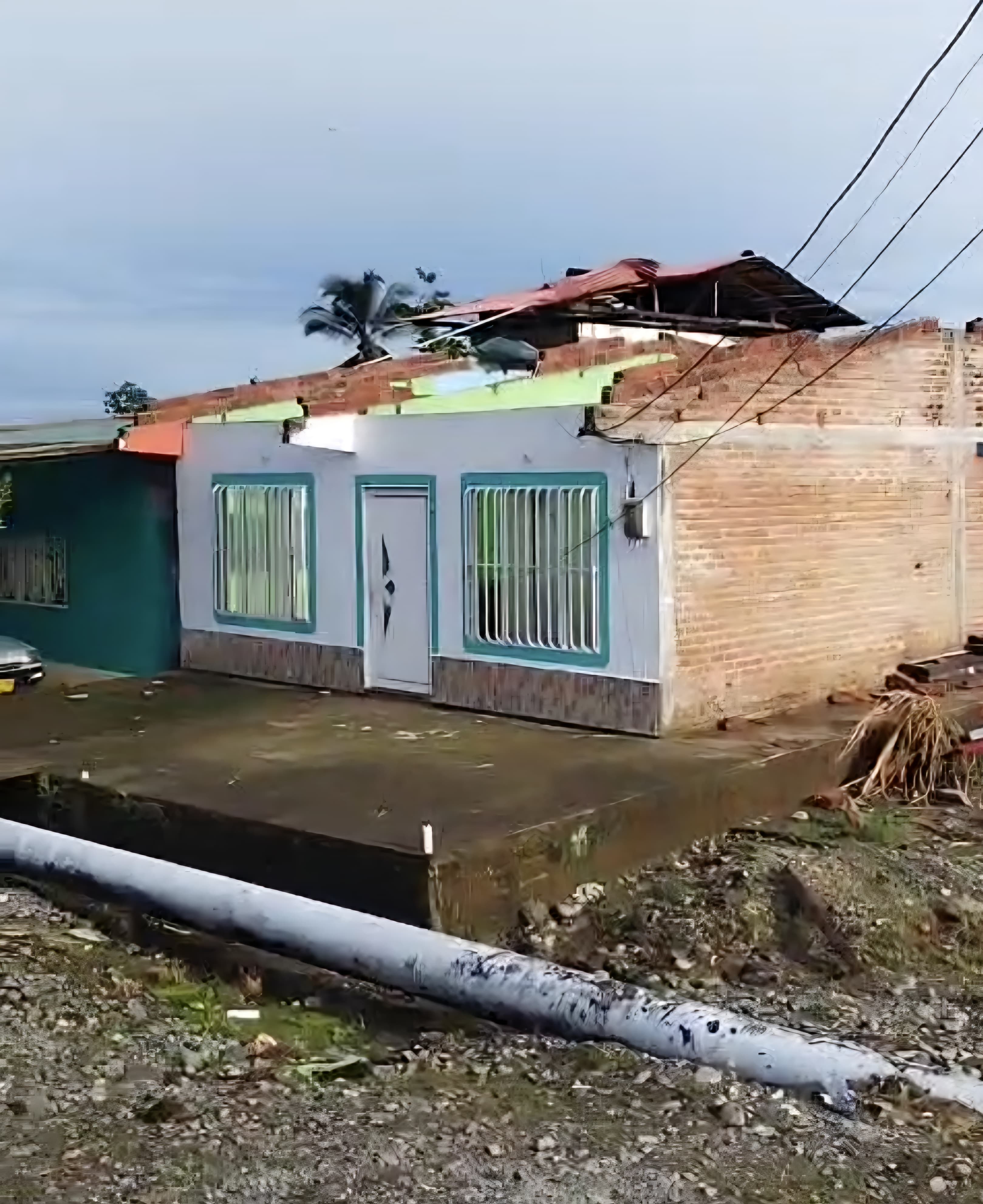 Viviendas afectadas en Tumaco | Foto: Defensa Civil