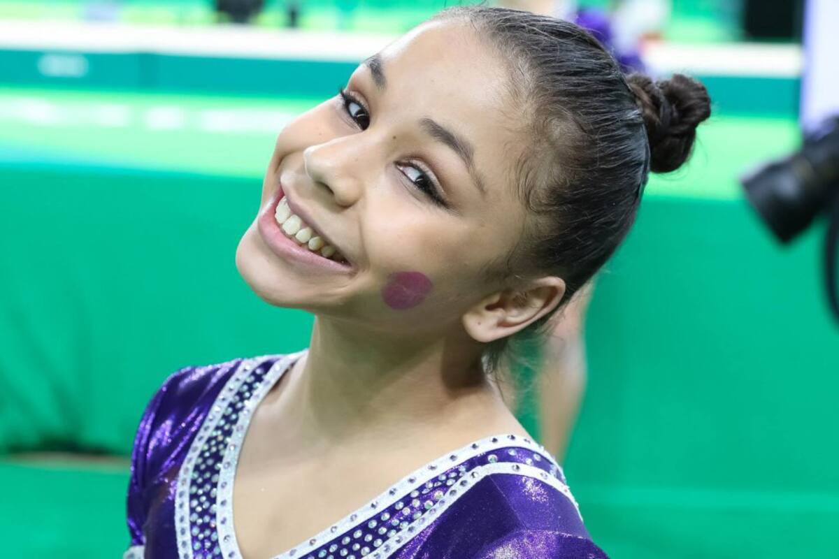 Su sonrisa la caracteriza en sus intervenciones durante la competencia.