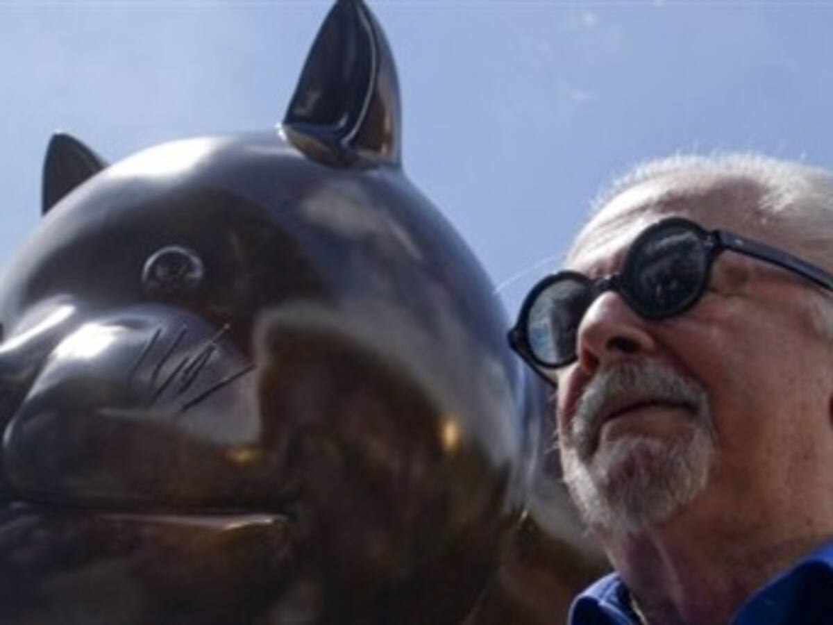 Extraviado un pelo del bigote de El Gato que el maestro Fernando Botero donó a Medellín
