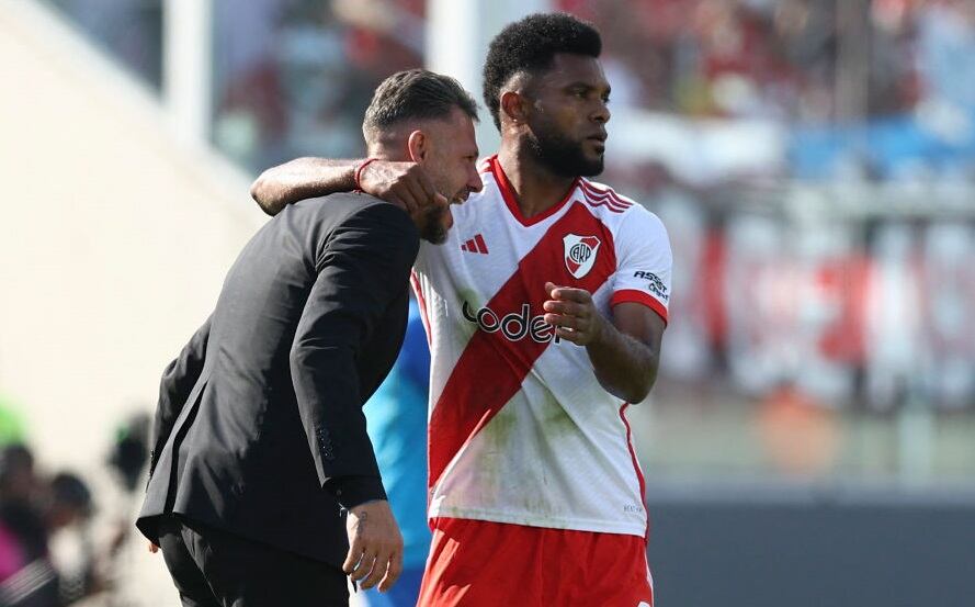 Martín Demichelis y Miguel Borja / Getty Images