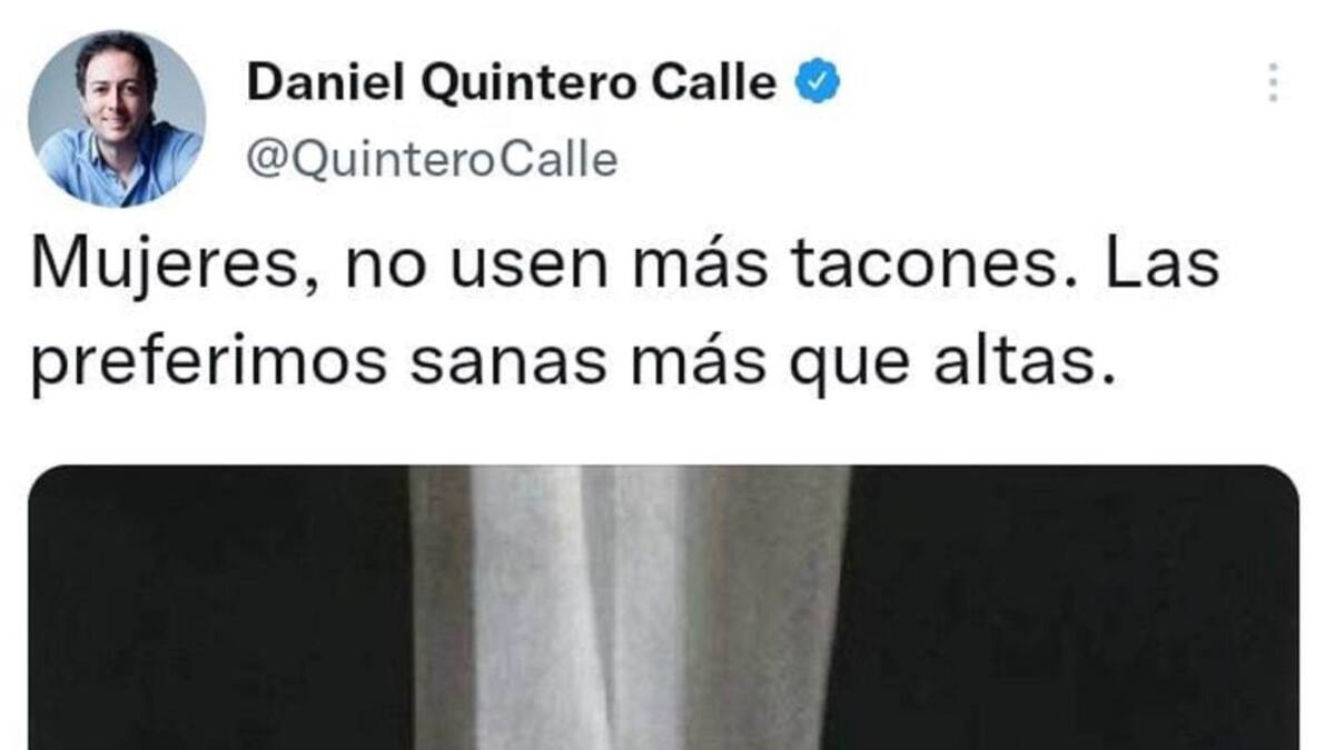 Daniel Quintero ofrece excusas por sugerirle a las mujeres cómo vestir