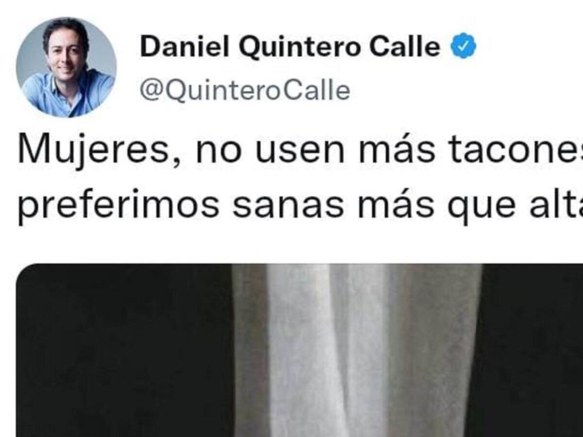 Daniel Quintero ofrece excusas por sugerirle a las mujeres cómo vestir