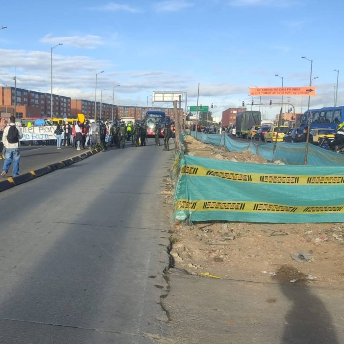 Protestas HOY en Bogotá: Portal Américas, estaciones de Transmilenio cerradas y más
