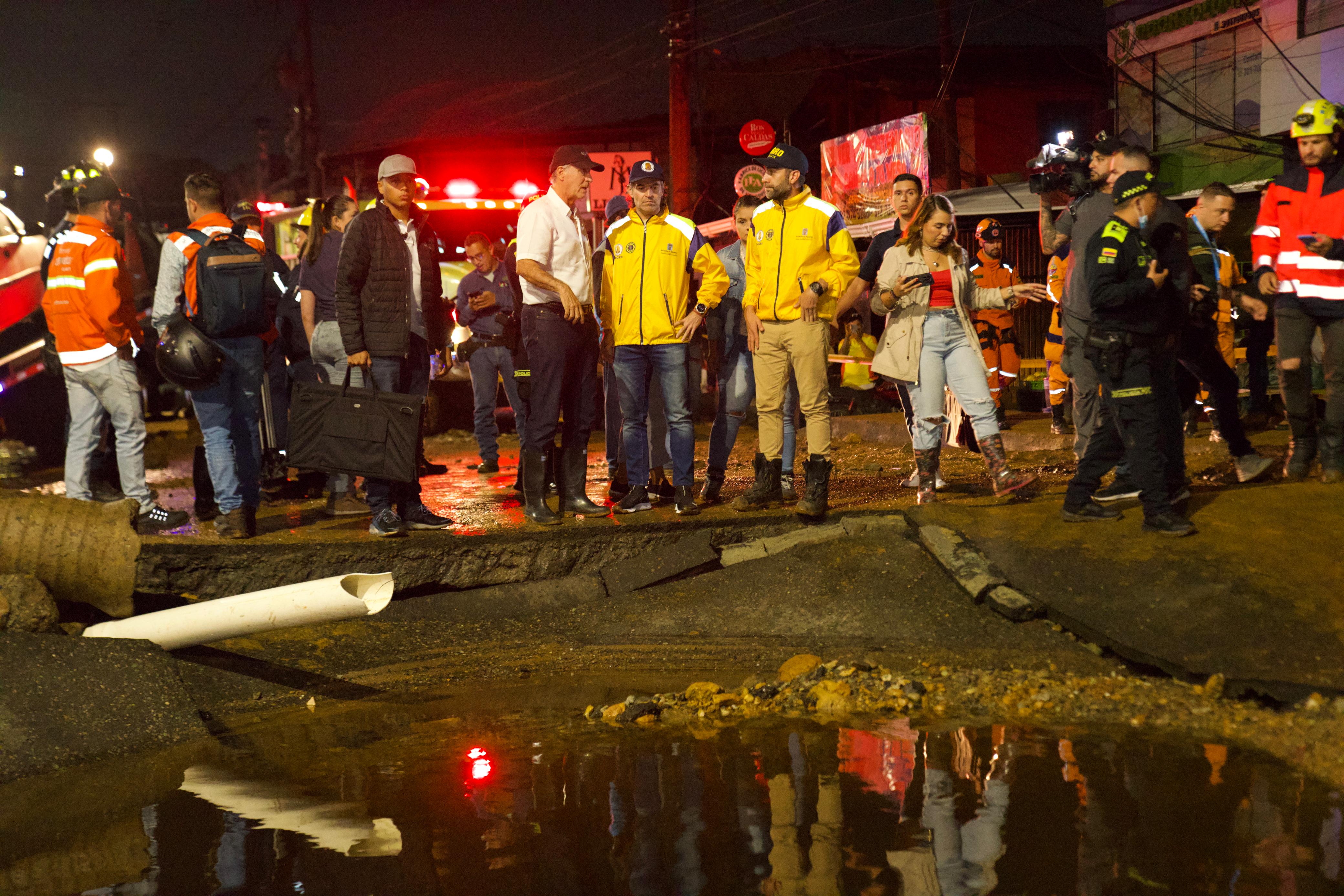 Daños e inundaciones en Santa Cruz, nororiente de Medellín. Foto: Alcaldía de Medellín