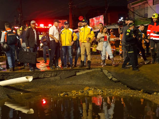 Daños e inundaciones en Santa Cruz, nororiente de Medellín. Foto: Alcaldía de Medellín