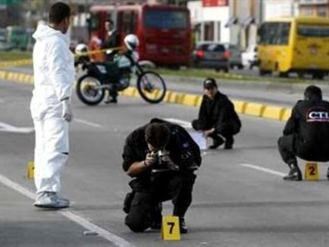 En Bogotá en promedio son asesinadas tres personas al día