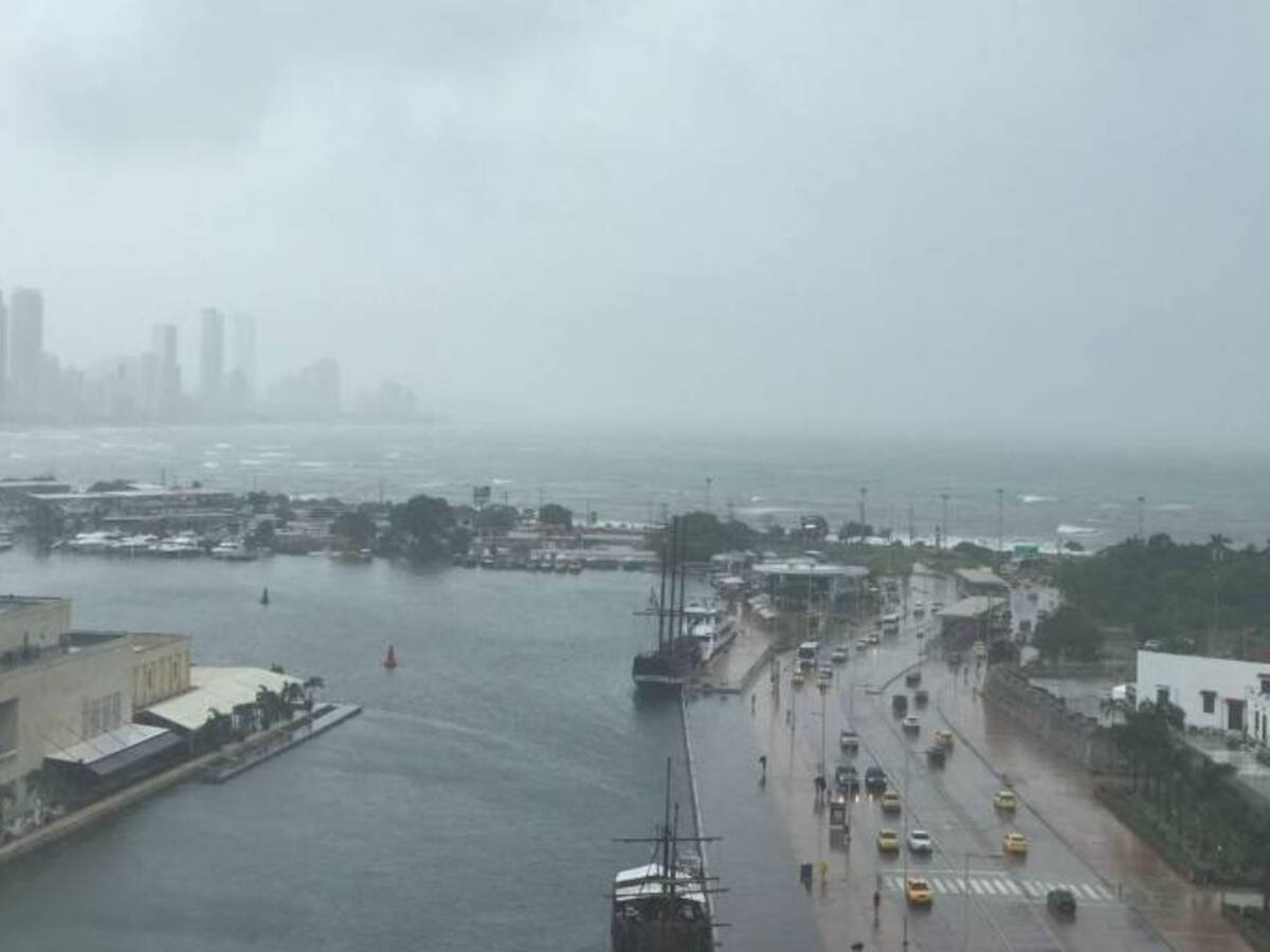 Se prevé que las lluvias se mantendrán durante las próximas 48 horas en el caribe colombiano