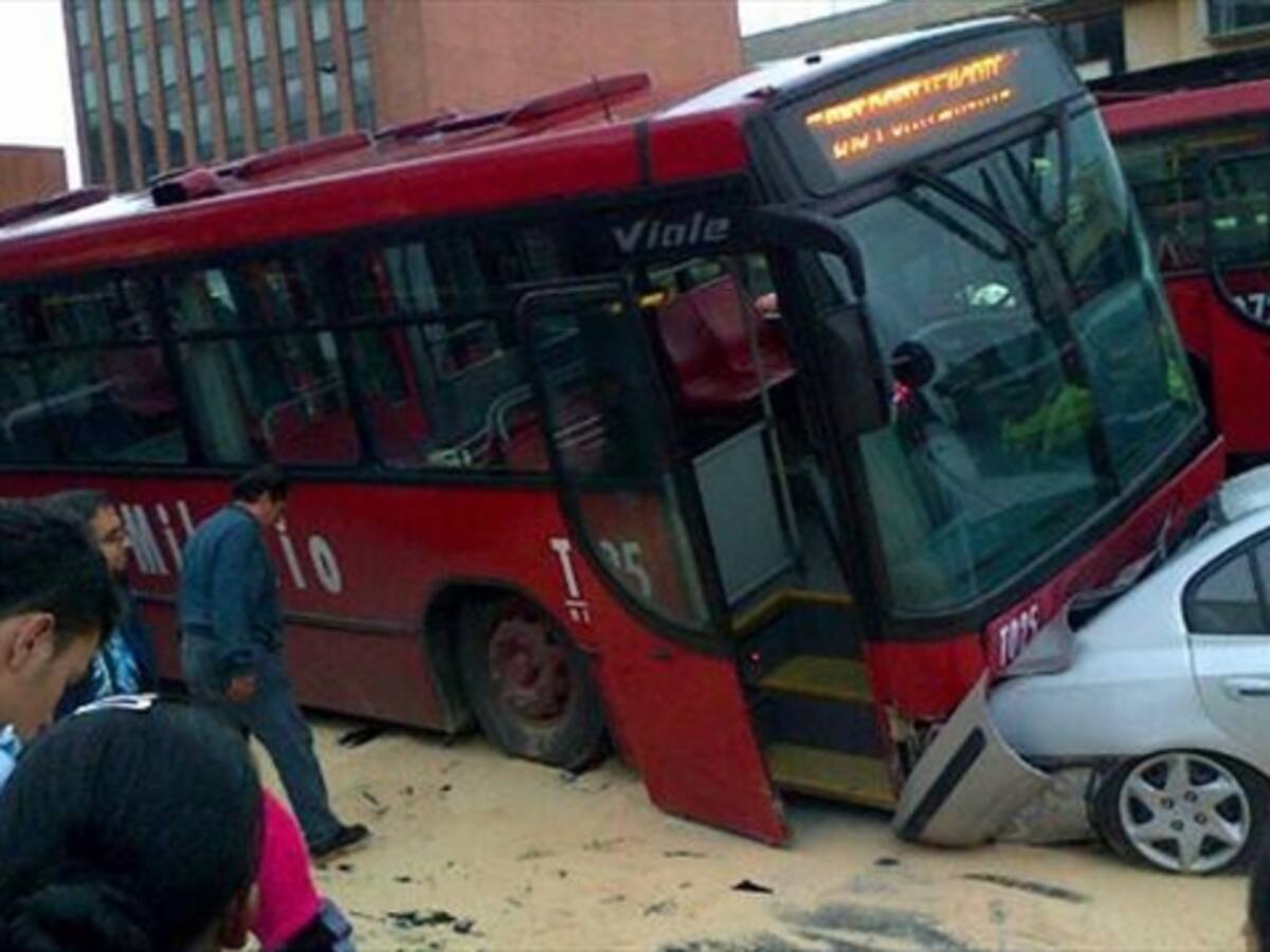 Transmilenio registra por lo menos un accidente diario