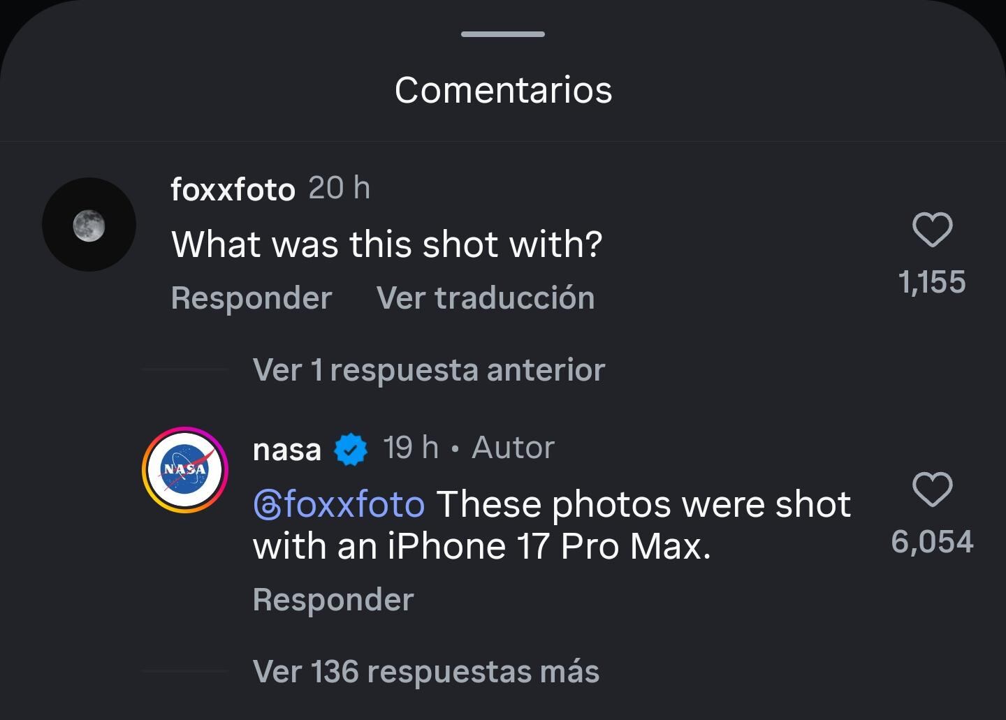 Misión Artemis II: La NASA reveló con qué celular se tomaron las fotos inéditas de la Tierra