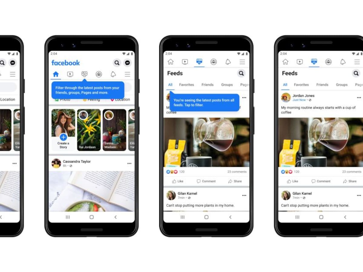 Facebook separa publicaciones de amigos y recomendaciones en dos pestañas