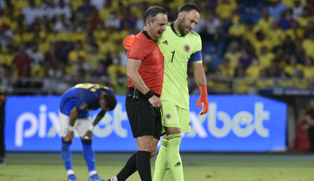 Patricio Loustau y David Ospina en Colombia 0 - 0 Brasil en Eliminatorias (2021)