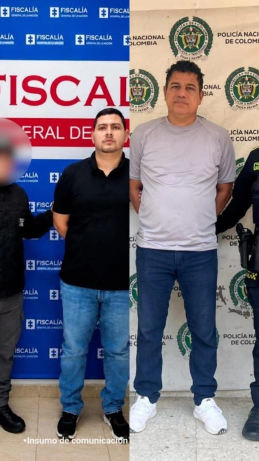 Judicializados exdirector y jefe administrativo del instituto de tránsito de Ciénaga, Magdalena. Foto: Fiscalía.